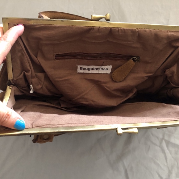 NWT- Bougainvillea handbag, brown & tan - Picture 4 of 5